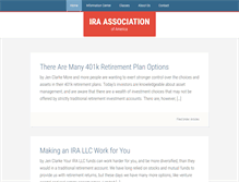 Tablet Screenshot of iraaa.org